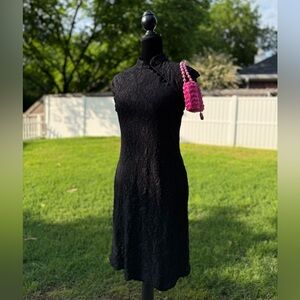 Vintage lace geisha Elegant Black Lace Dress
